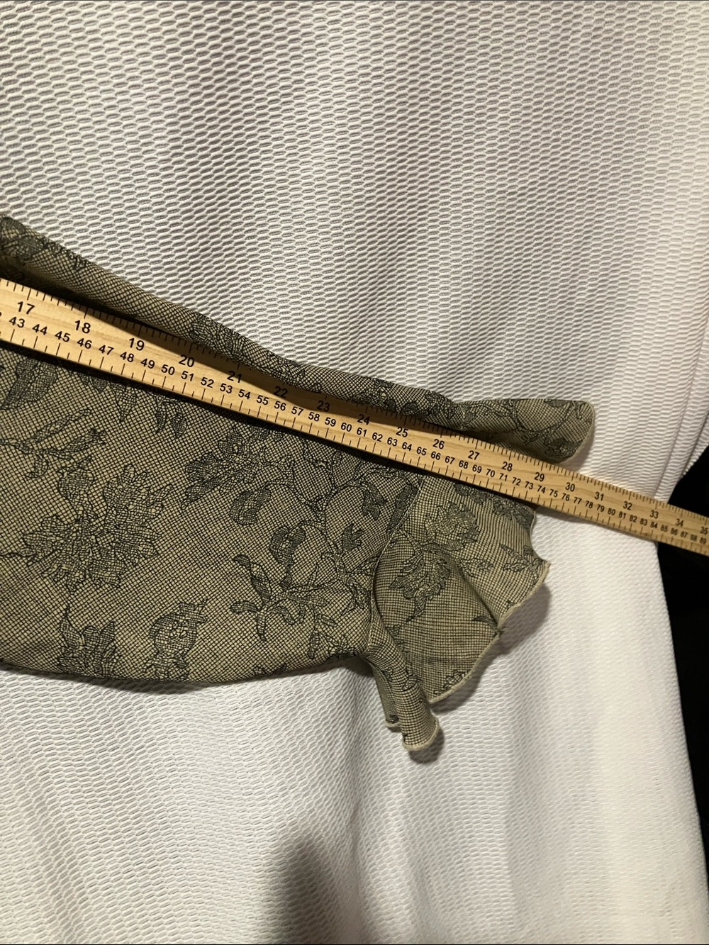 Milano Olive Green Floral Ruffle Blouse - Picture 5 of 10